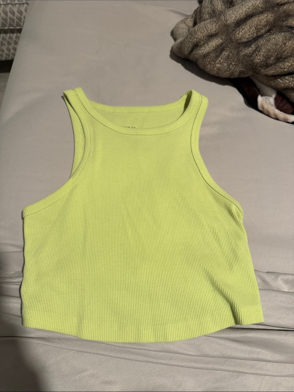wild fable Neon Lime Ribbed Tank Top